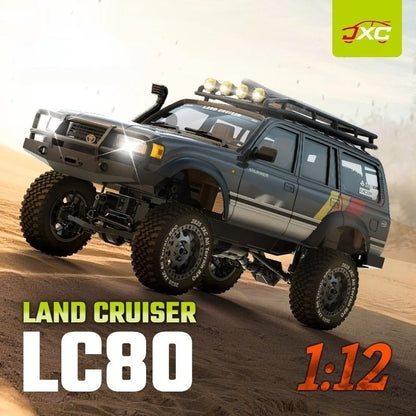 JXC 1/12 Full Scale Lc80 Rc Crawler Cruiser Remote Control Off Road Climbing Car With Light System For Hobby Users