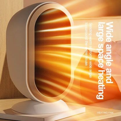 HOMFISHElectric Heater PTC Fast Heating Desktop Warm Air Heater Energy Saving Warmer Fan Warmer Machine Home Desk Fan Air Heater