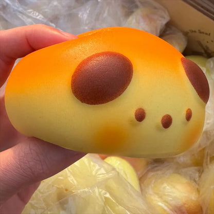 Squishy Cute Puppy Bread Squeeze Toys Soft Simulated Food Anti Stress Fidgets Toys Slow Rebound Relieve Stress Toy for Friends