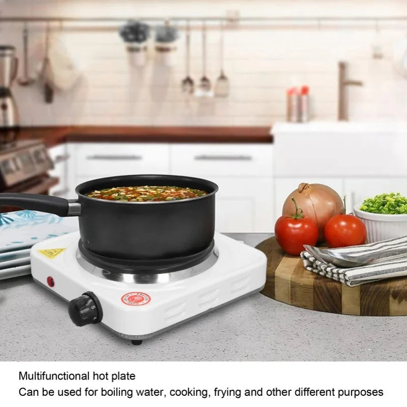 Portable Electric Stove Multifunctional Efficient 1000W Small Electric Hot Plate For Home Kitchen Outdoor Picnic Travel