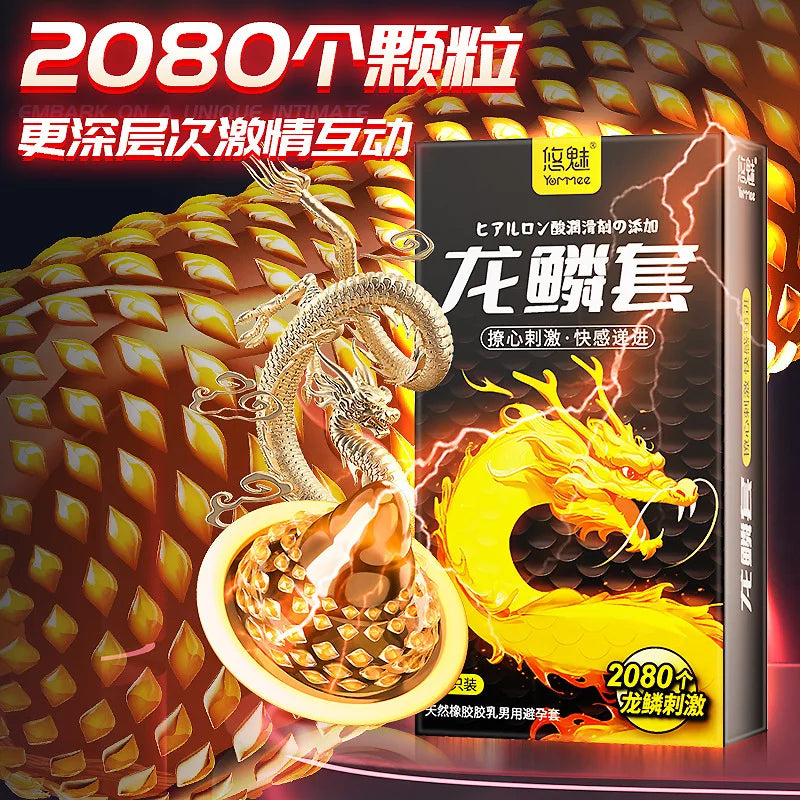 Ribbed Condoms for Men Dotted Spike G-spot Vaginal Stimulation Cock Condom Contraception Sensitive Penis Sleeve Adult Sex Toys