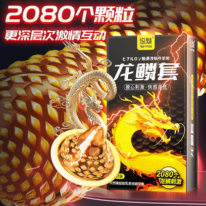 Ribbed Condoms for Men Dotted Spike G-spot Vaginal Stimulation Cock Condom Contraception Sensitive Penis Sleeve Adult Sex Toys