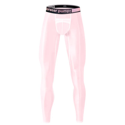 Men's Panties Men Quickly Do Gifts for Men Fashion Tight Ice Silk Sports Fitness Pants Long Leggings Man Underwear Hot Plus Size