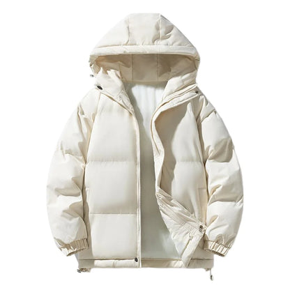 Men's winter thick hooded bread jacket, winter cotton jacket, teenagers' winter cotton jacket, men's