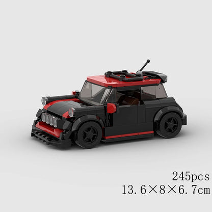 Classical Car Speed MOC SUV Racing Police Model Building Bricks Roadster Vehicle City Super Race Blocks Technical Christmas gift