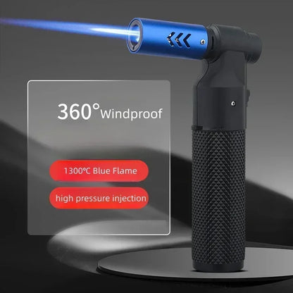 HONEST Windproof Spray Gun Strong Blue Fire Butane Gas Torch Lighter Outdoor BBQ Kitchen Jewelry Welding Cigar Lighters Smoking