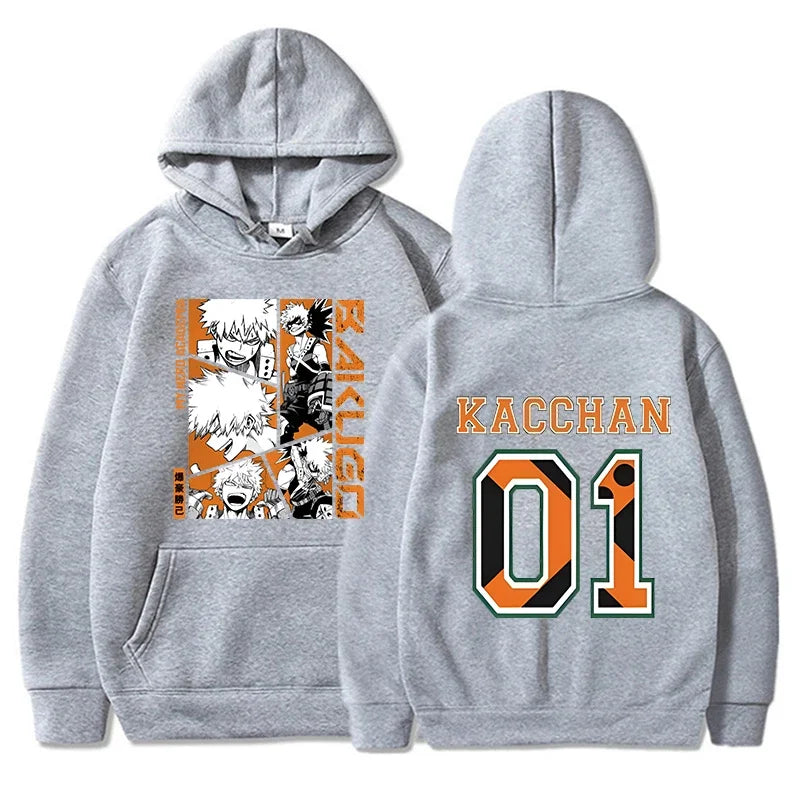New Anime Bakugou Katsuki Print Hoodies Women Men Spring Autumn Fashion Pullovers Ladies Hooded Long Sleeve Sweatshirt