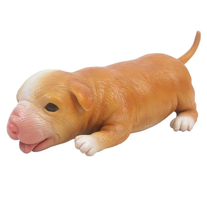 IVITA 18CM Full Silicone Reborn Dog Doll Unpainted with Realistic Eyes Collectible Art Toy for Children Christmas Gift