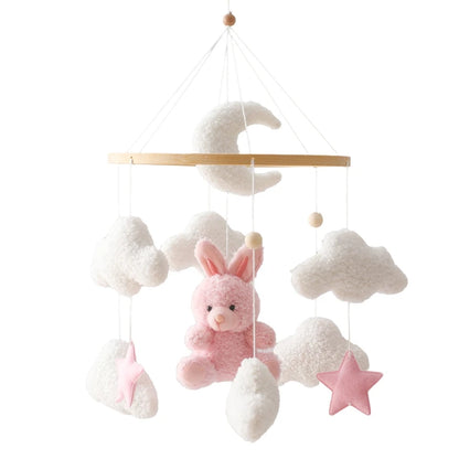 Baby Rattle Toy Wooden Mobile Bracket Fixed To The Wall 0-12 Months Holder Baby Crochet Bed Bell Hanging Toy Stand Baby Crib Toy
