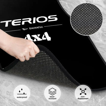 Custom Daihatsu Terios Print Car Floor Mats Carpets Vehicle Front & Rear Foot Mats with Non Slip Backing All Weather for Car SUV