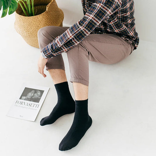5/10 Pairs Men Women Cotton Socks Pure Color Thin Summer Soft Breathable White Black Business Summer Casual Men socks Large Size