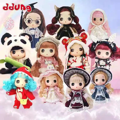Genuine Ddung Dress Up Doll Collection 18cm Cute Joint Doll Fashion Toys Collect Model Ornament Girl'S Birthday New Year Gift