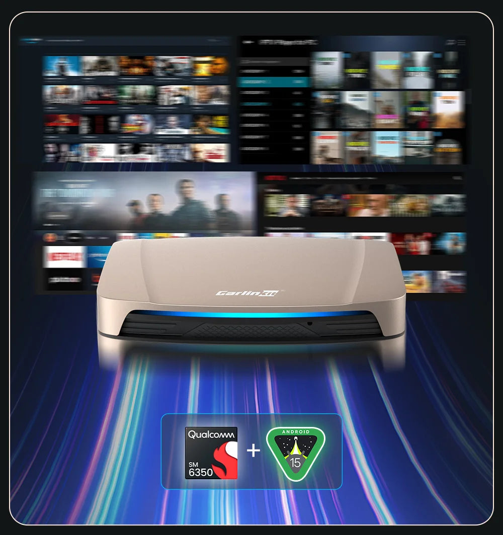 Ultra box 8GB+128GB 5G netAndroid 15.0 SM6350 Ai Box CarPlay Wireless Android Auto Wireless Adapter Support Youtube Netfilx IPTV
