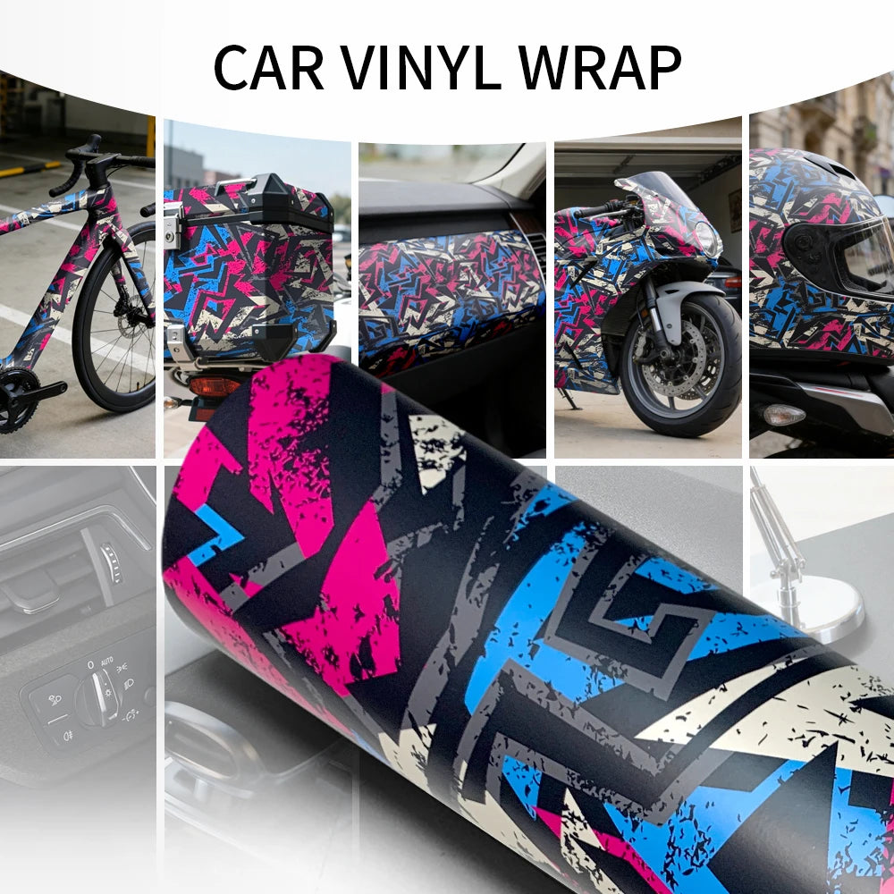 Camo Film Automotive Vinyl for Motorcycle Wrap Foil Car Decals and Graphics Vehicle Decoration Body Covering Decal Car Accessory