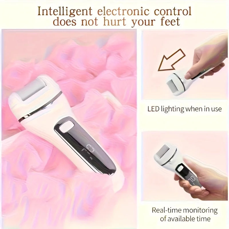 USB-Powered Electric Foot Grinder Kit Portable Rechargeable Pedicure Tools Home Foot Care Device