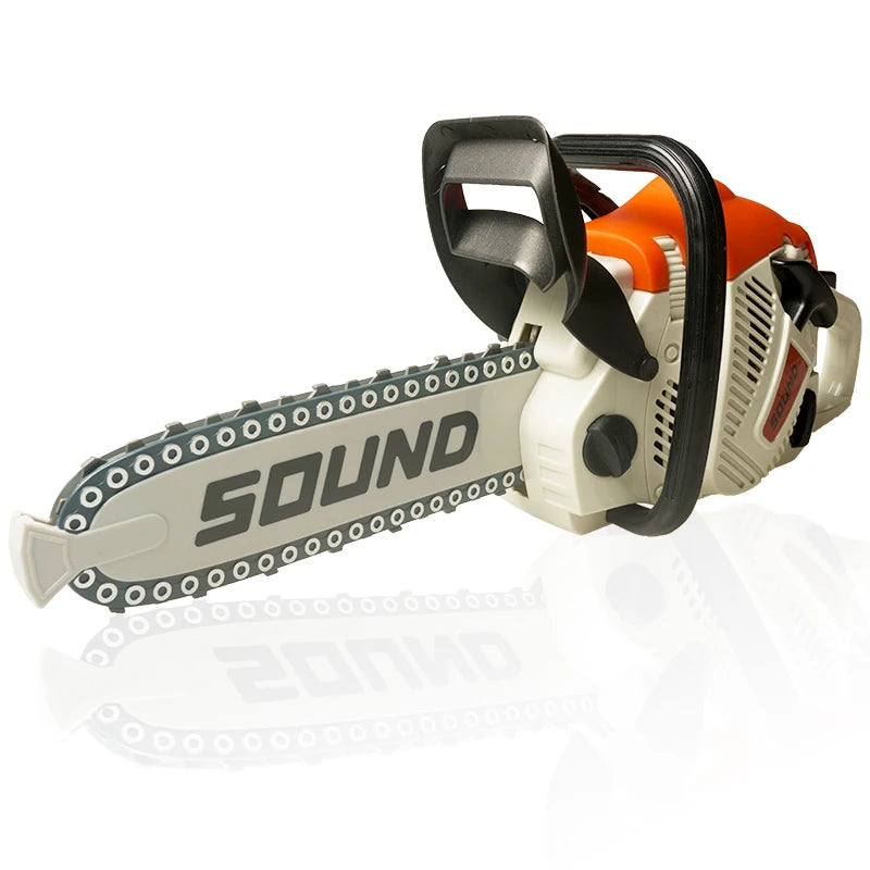 Children Electric Power Chainsaw with Goggles Toy Chainsaw with Sound Kids Toy Tools for Tool Bench Boys Gift Pretend Play Toys