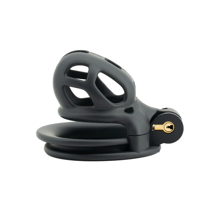 Black Small Short Male Plastic Chastity Lock Slave Cuckold Cock Bondage Cage Adult Sex Toys