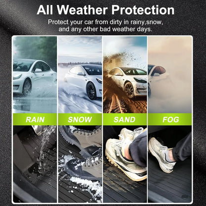 TPE Car Floor Mats for New Tesla Model Y Standard 2025+ Waterproof Cargo Liner Non-Slip Trunk Mats Foot Pads Luggage Mat ModelY