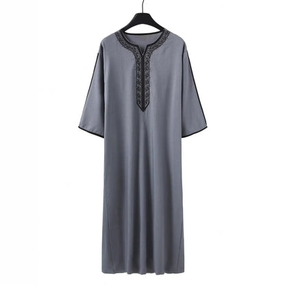 2026 Loose Stand Collar New Round Neck Arabic Men's Clothing