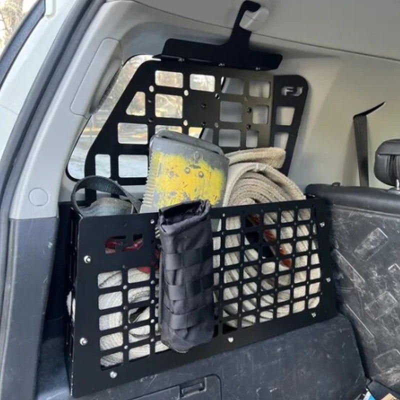 CGZ Molle Panels for Toyota FJ Cruiser 2007-2023 Rear Boot Trunk Shelf Cargo Storage Debris Racks Organizers