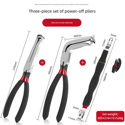 8" 60‑Degree Carbon Steel Electrical Disconnect Pliers Wire Plug Removal Tool for Auto Connectors Sensors Car Truck SUV Repair