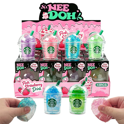 2026 New Need Doh Blind Box, Stress Relief Drink Cup, Sensory Squeeze Toy, Colorful Squishy Stress Relief Toy, Birthday Gift