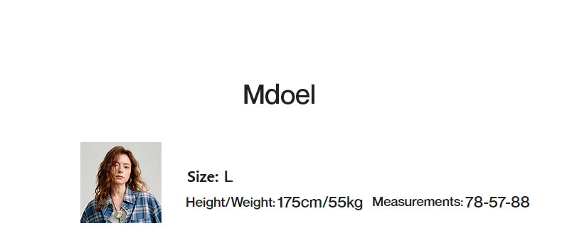 TOYOUTH Women Brushed Shirts 2026 Spring New Mid-Length Gradient Blue-White Plaid Loose Blouses