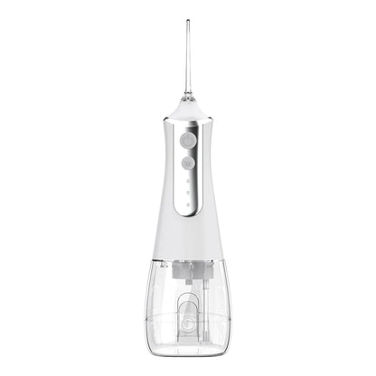 Electric oral irrigator with 3 cleaning modes, USB rechargeable, waterproof, 5 nozzles, portable dental irrigator