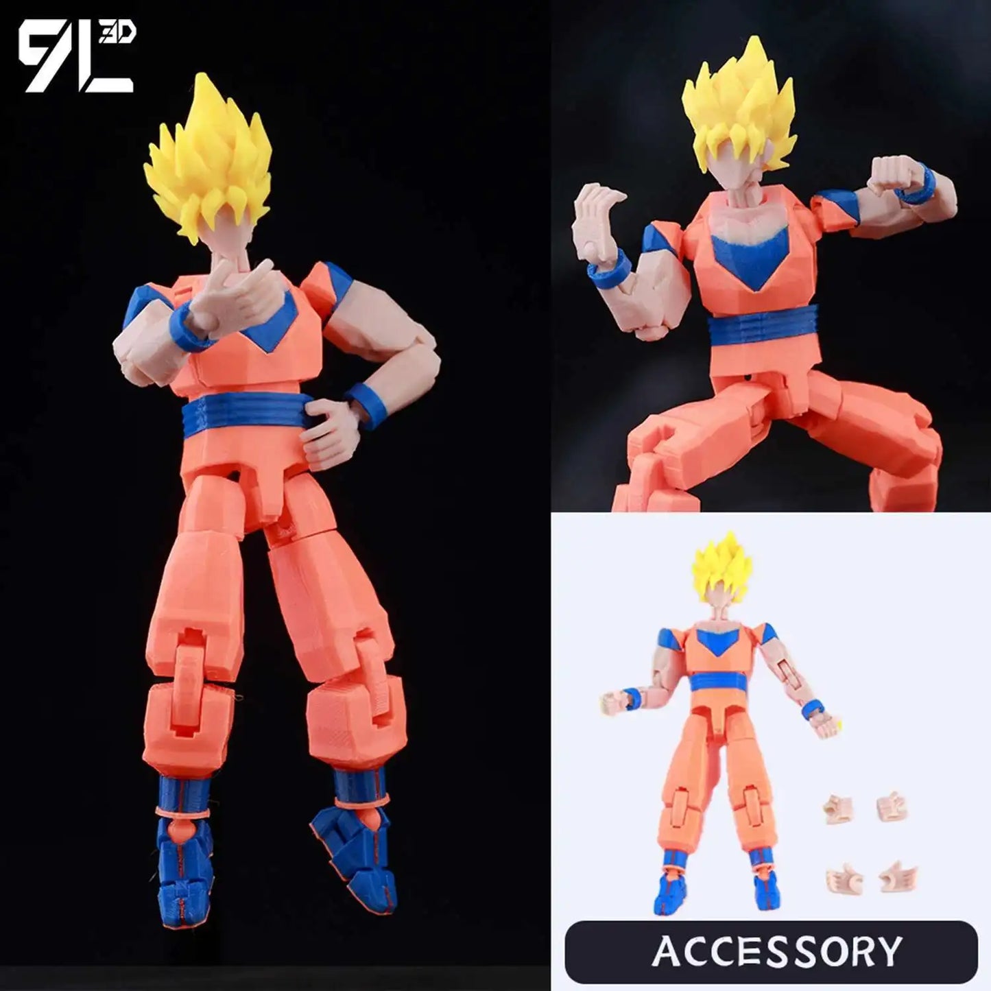 9L3D Printed Lucky Dummy 13 Spider-Man 3D Printed Action Figure, Multi-Jointed Poseable Anime Model, Collectible Gift for Fans