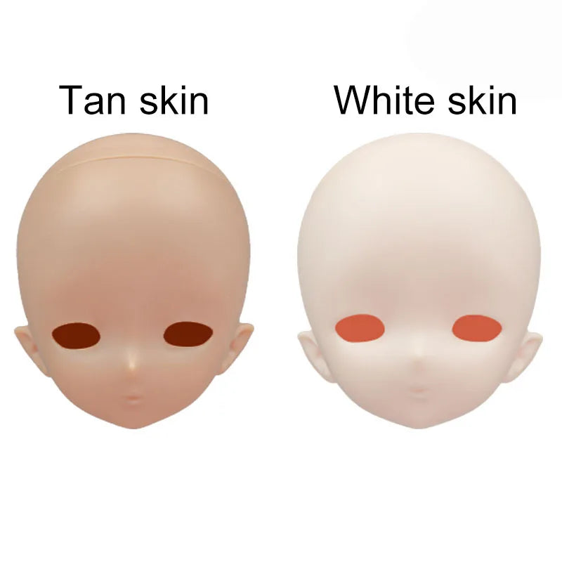 Original 1/4 Imomodoll Doll 2.0 Version White/Tan Skin Soft Rubber Original MJD BJD Body Head Girl Toys Birthday Gift,No Clothes
