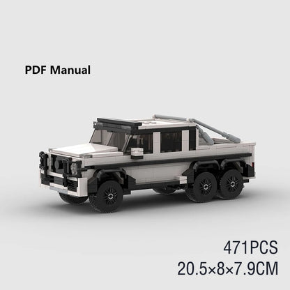 MOC Speed Sports Super Race Car Model Building Blocks Pickup Police Bricks City Racing Vehicle SUV Technical Rally Sport Toy
