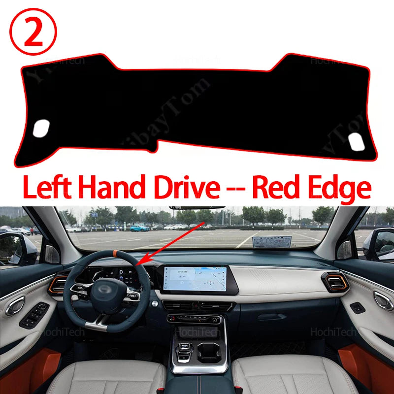 Dash Mat Sun Shade Anti-UV Carpets Car Accessories Car Dashboard Cover for GAC Motor Trumpchi GS3 Emzoom II 2023 2024