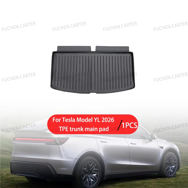 For Tesla NEW Model YL Launch 2026+ Car Floor Mats Car Four Seasons Waterproof Non-slip Floor Mat TPE Special Car Accessories