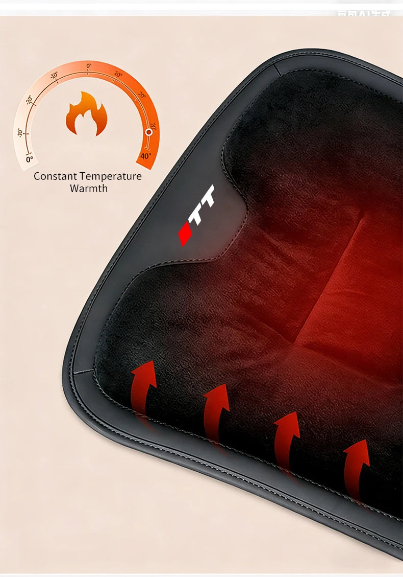 Car Seat CushionFor Audi TT Warm Flannel Thick Plush Universal Rear Seat Backrest Protector Cover