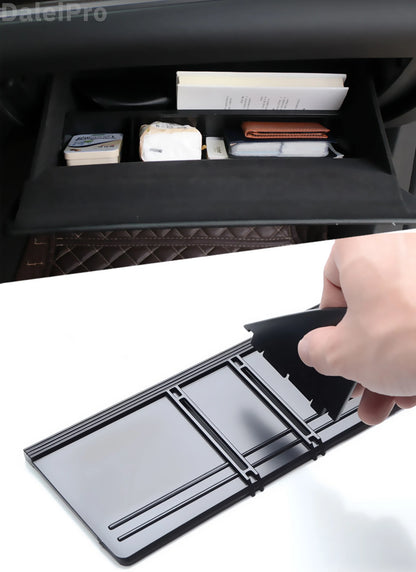 For Toyota Land Cruiser Prado LC150 J150 FJ150 2010-2018 Car Glove Compartment Organizing Divider Organizer Prado Storage Box