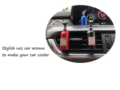 Hot Sale Car Air Freshener NOS Nitrogen Bottle Air Vent Aromatherapy Auto Aroma Outle Perfume Flavoring Fragrances Accessories