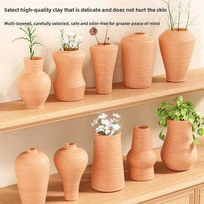 Creative Electric Mini Fingertip Pottery Wheel Kit Non Bake Clay DIY Craft Set for Kids Primary School Students Birthday Gift