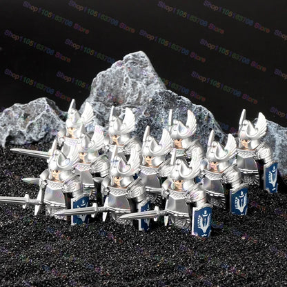 Medieval Knights Building Blocks Warrior Soldiers Crusaders Hospital Teutonic Knight Legion Figures Block Toys Accessories