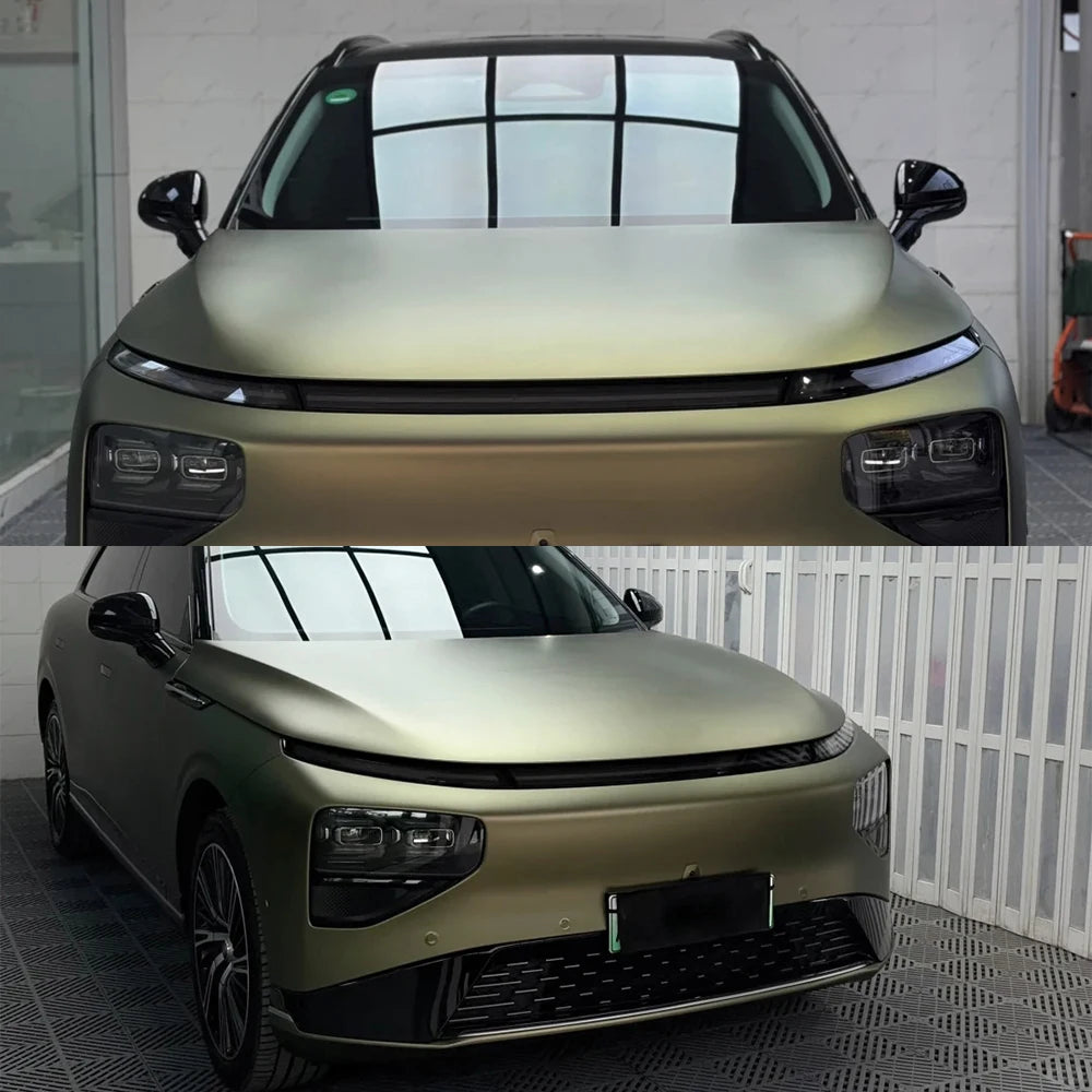 Super Matte Lightning Green PET Wrap Vinyl Film Car Whole Body DIY Color Decal Protective Cover Sticker Auto Tuning Accessories