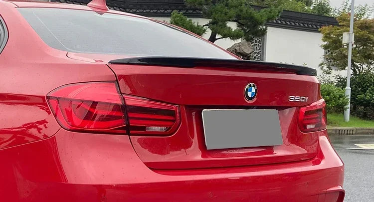 Carbon Fiber Rear Bumper Lip Trunk Wing MP M4 PSM Style Roof Spoiler Kit For BMW 3 Series F30 F31 F35 2012-2019 Gloss Black