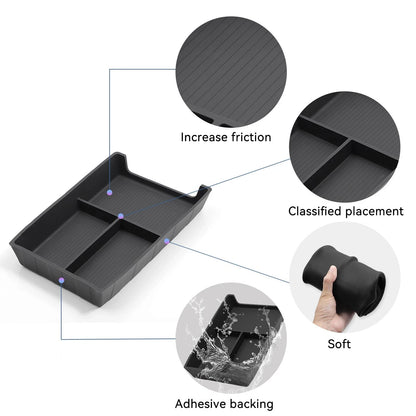 For BYD Sealion 07 2024 2025 Armrest Storage Box Center Console Layered Storage Box Cup Holder Modification Interior Accessories
