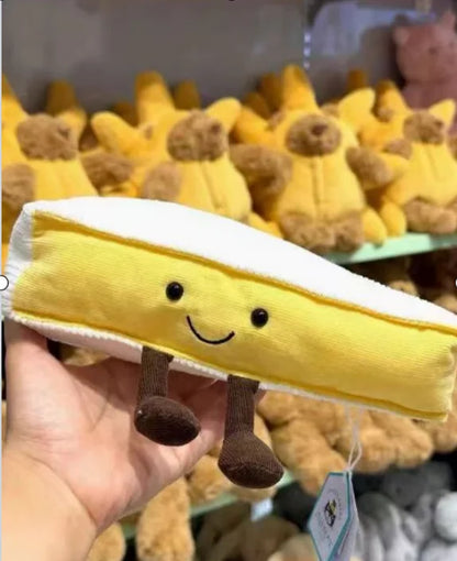 High Quality Smile Cake Plush Toys Soft Stuffed Dessert Dolls with Candle Cherry Birthday Xmas Gift For Kids Cuddly Party Decor