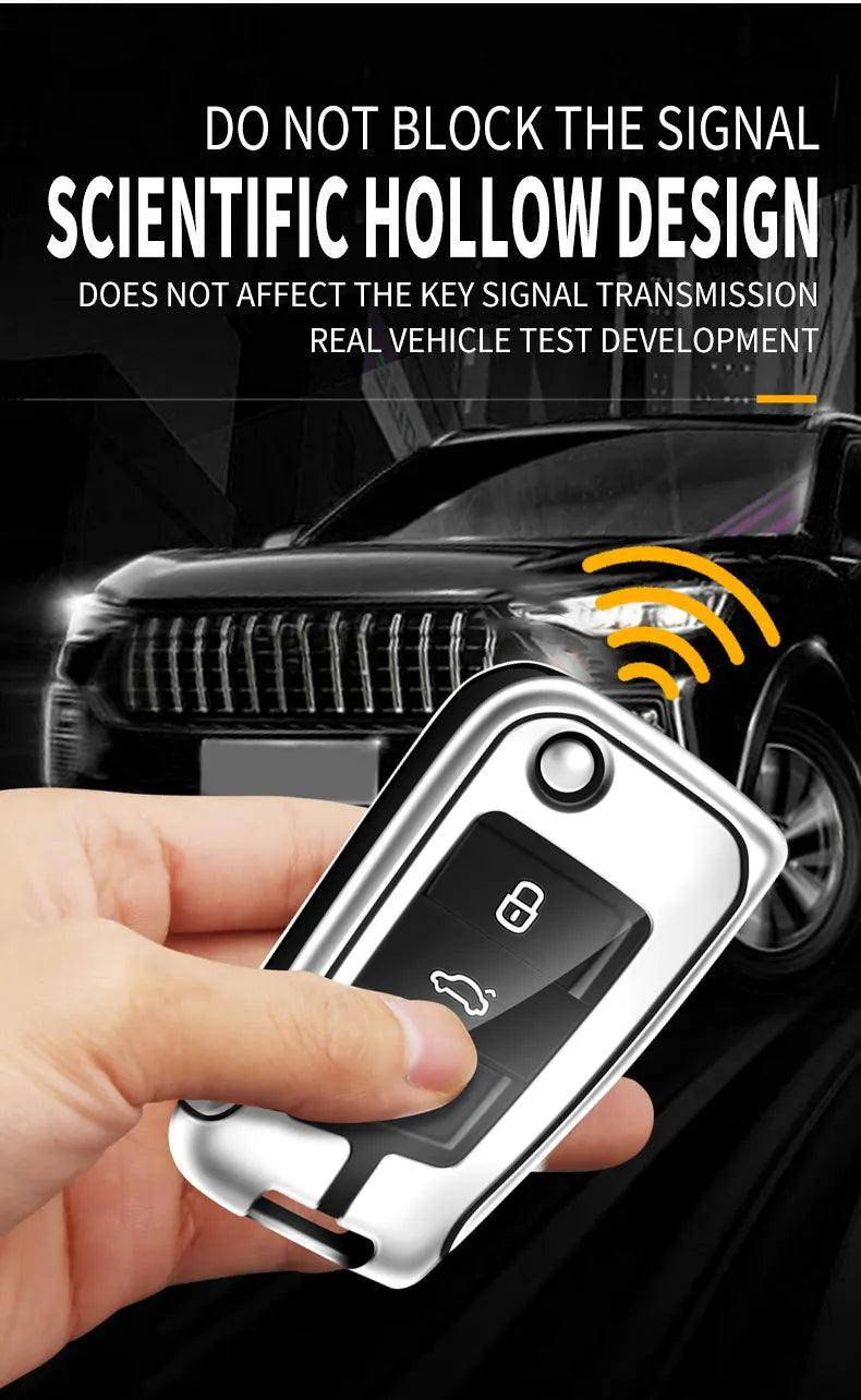Suitable for Seat Ateca Leon FR 2 Ibiza zinc alloy car key cover high-end genuine leather car key case buckle auto accessories