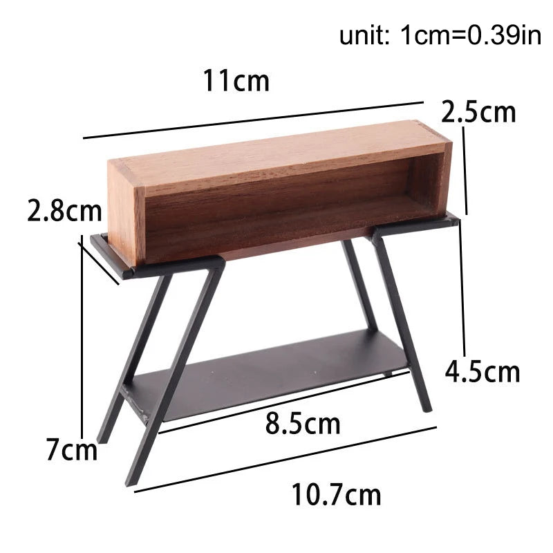 1Pc 1:12 Dollhouse Simulation Wooden Cabinet Display Cupboard Model Dollhouse Miniature Bookcase Furniture Decor Dolls House Toy
