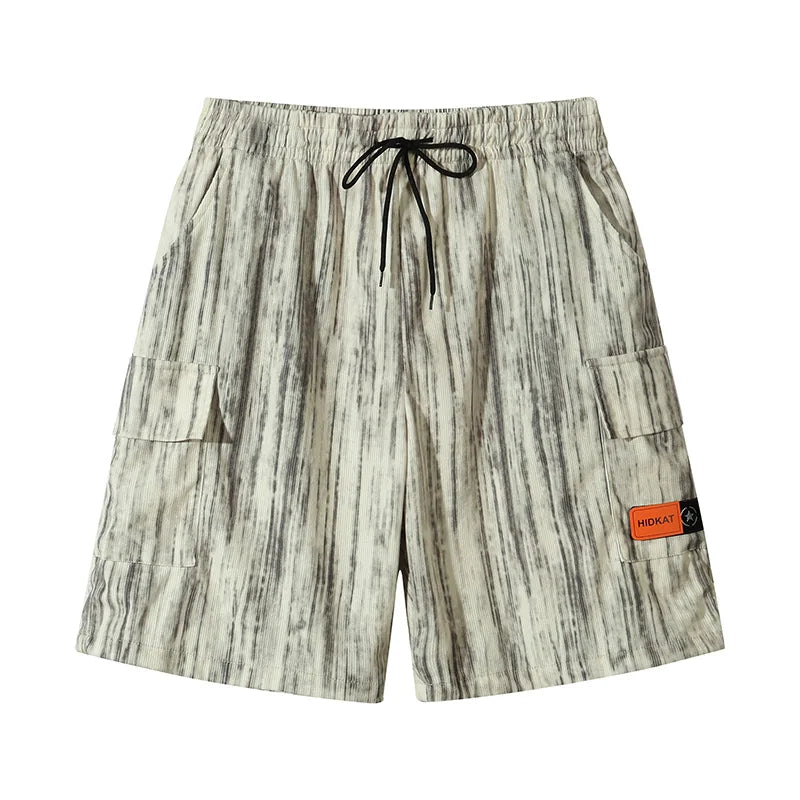 Hip Hop Fashion Bermuda Shorts for Men Summer Appliques Tie-dye Cargo Short Pants New Sports Beach Baggy Y2K Streetwear Shorts