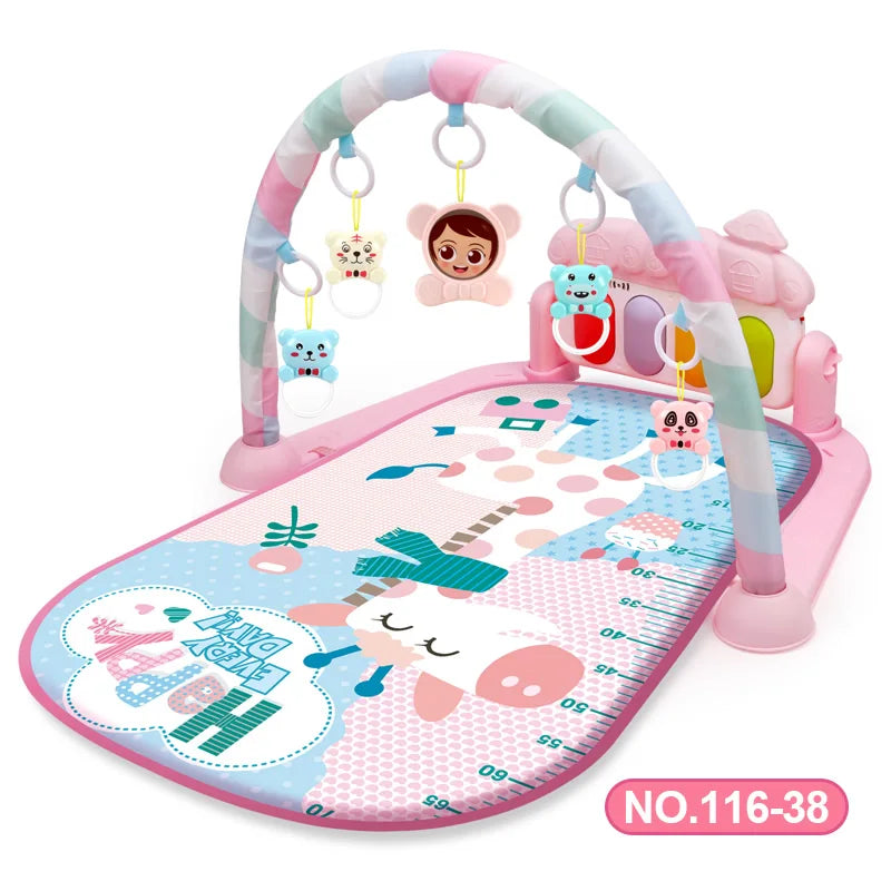 Multifunctional Baby Activity Gym Play Mat Musical Rack Kid Infant Fitness Frame Educational Crawling Carpet Toy Children Gift