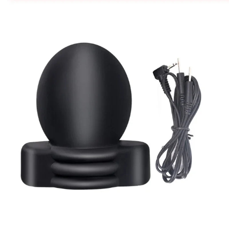 Electric Shock Bdsm Cock Sheath Ball Stretcher Host Cable E-stim Penis Ring Electro Sex Toy for Men Glans Testicle Loops Massage