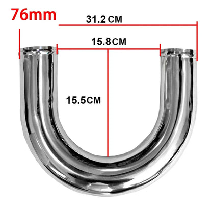 51/63/76mm 2/2.5/3 Inch Car Turbo Air Vent Pipe  0 45 90 180 Degree LS Type Aluminium Tube Universal Racing Cold Air Intake Pipe