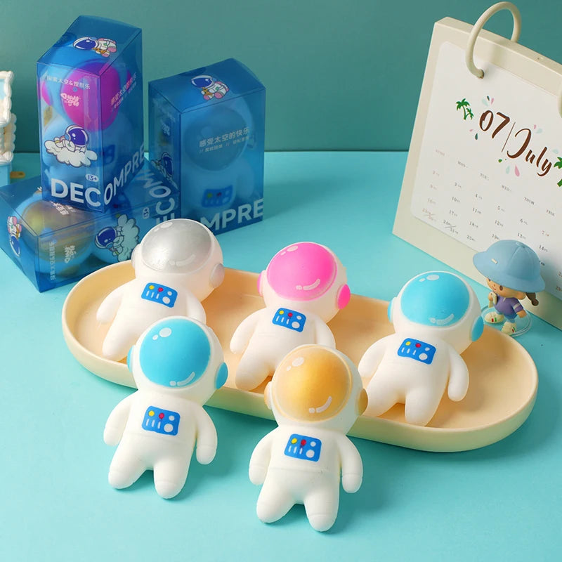 Space Man Squishy Tabas Astronaut Squeeze Fidget Toy Stress Ball Pinch Anti-stress Squishy Toys For Birthday Gifts Party Favors