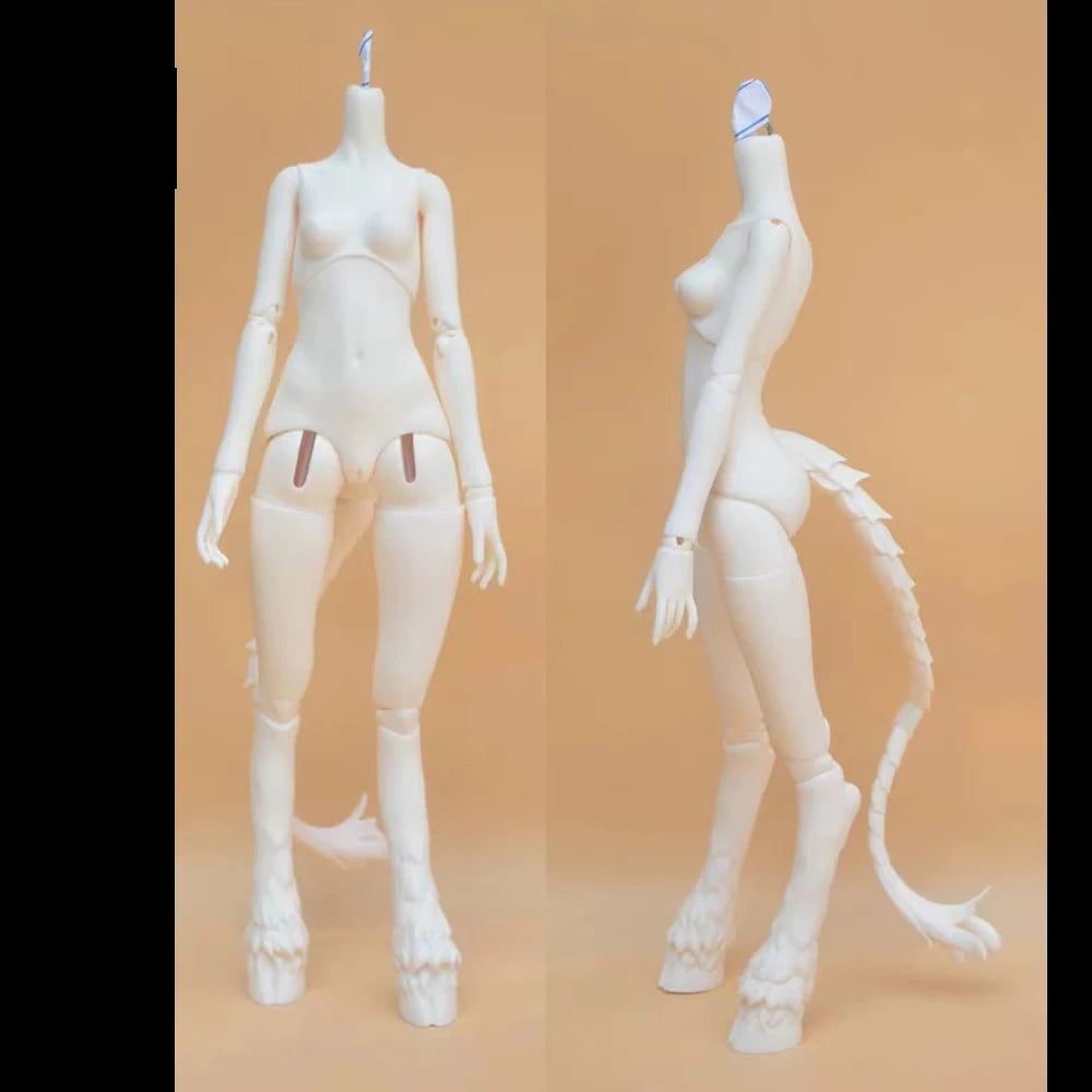 1/4 BJD Doll Body Resin Animal Women Body DIY Doll Accessories For 1/4 BJD Doll Toys Gifts